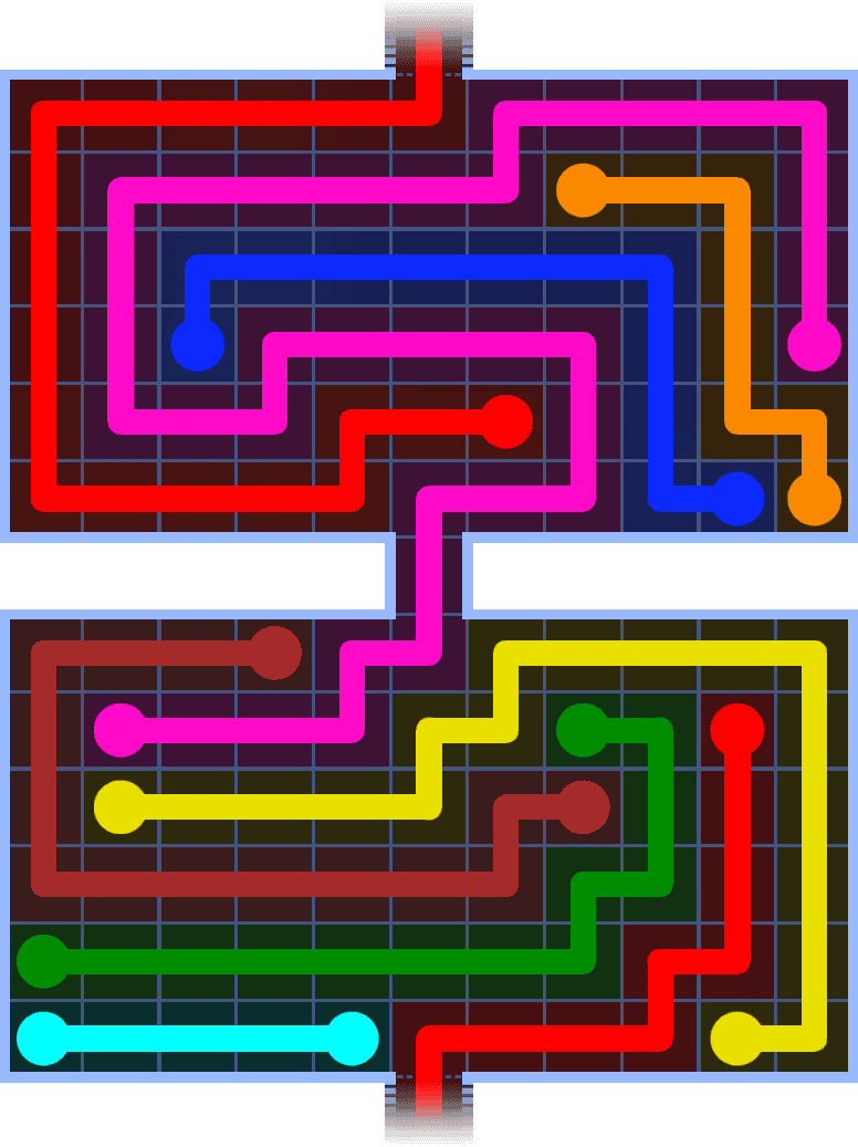 Flow Free Warps 1419 Solution