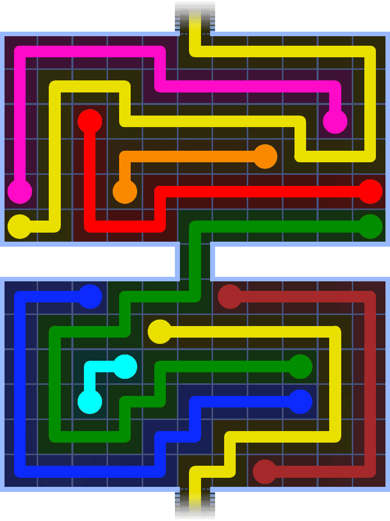 Flow Free Warps 1421 Solution