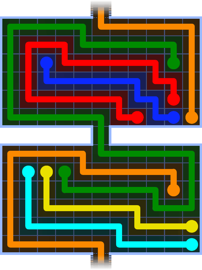 Flow Free Warps 1425 Solution