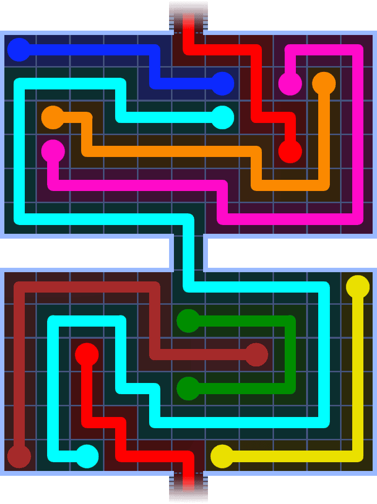 Flow Free Warps 1428 Solution