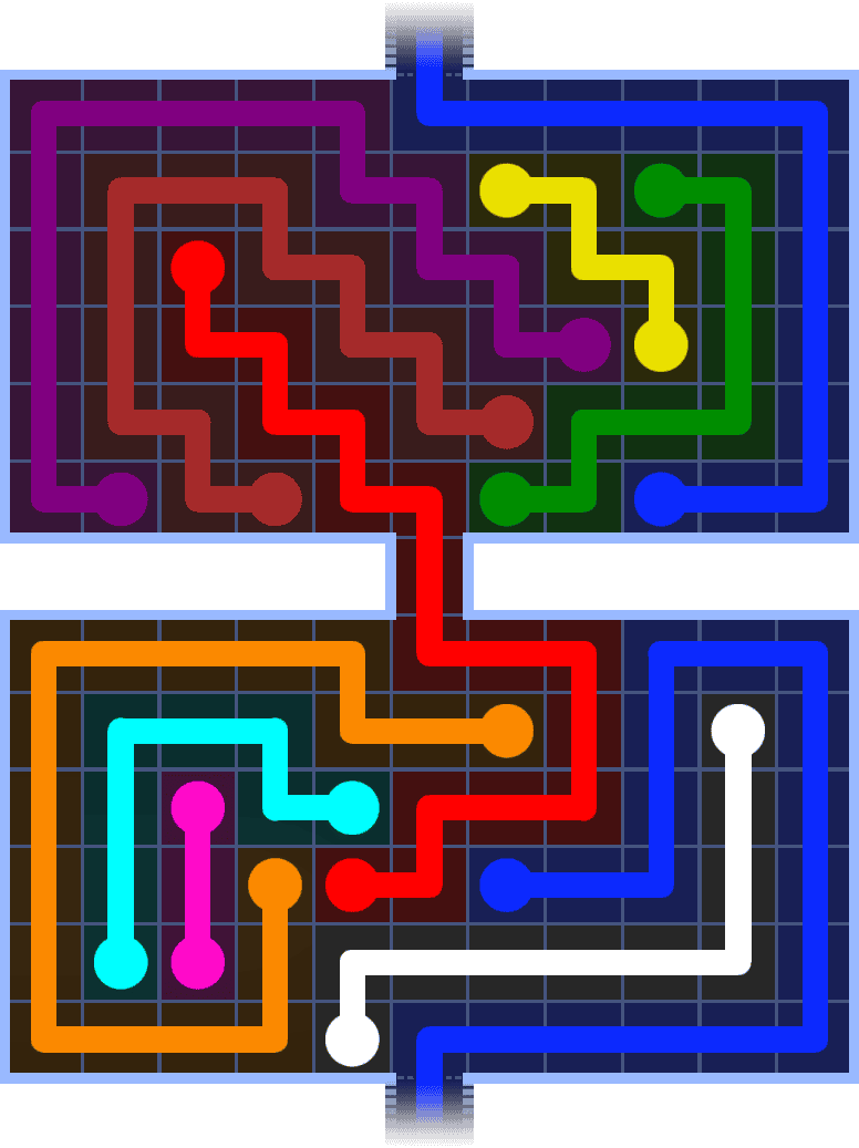 Flow Free Warps 1429 Solution