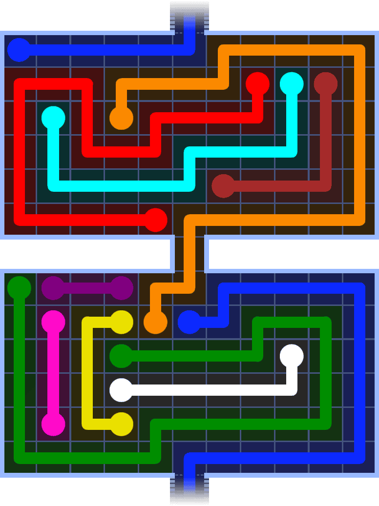 Flow Free Warps 1431 Solution