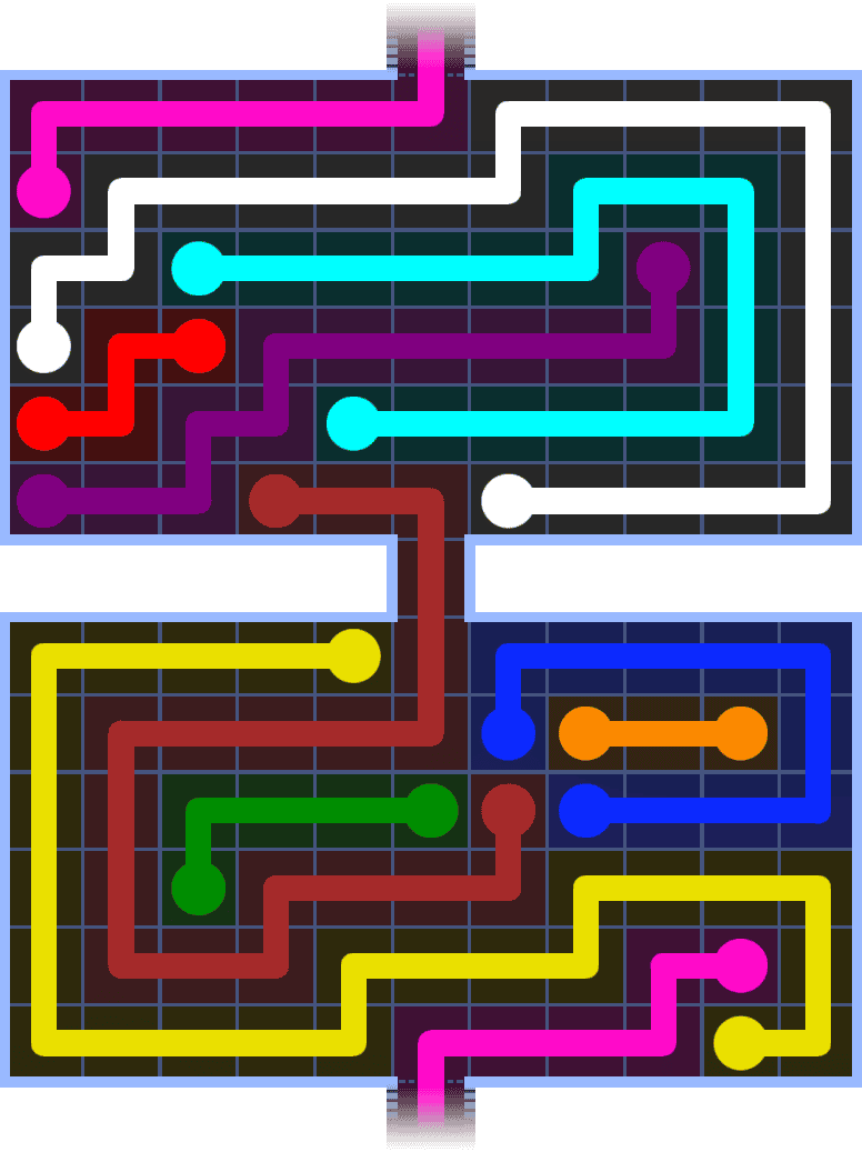 Flow Free Warps 1439 Solution