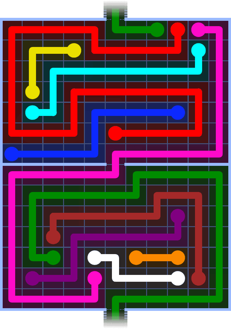 Flow Free Warps 1451 Solution