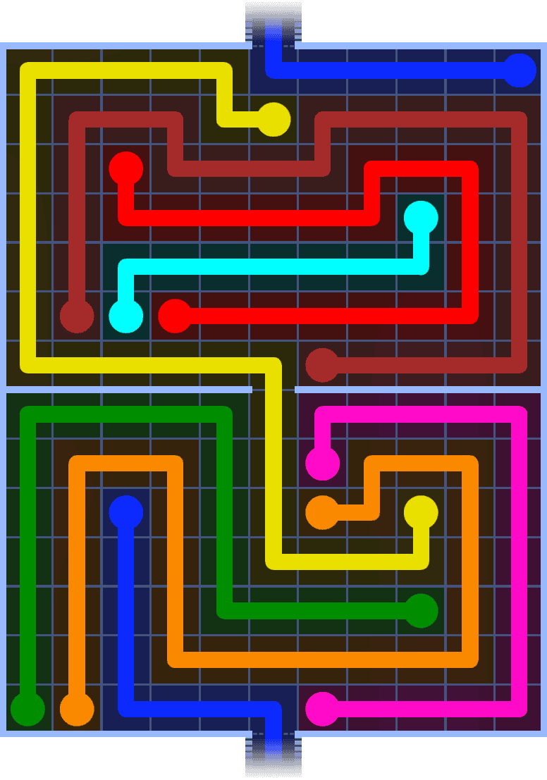 Flow Free Warps 1452 Solution