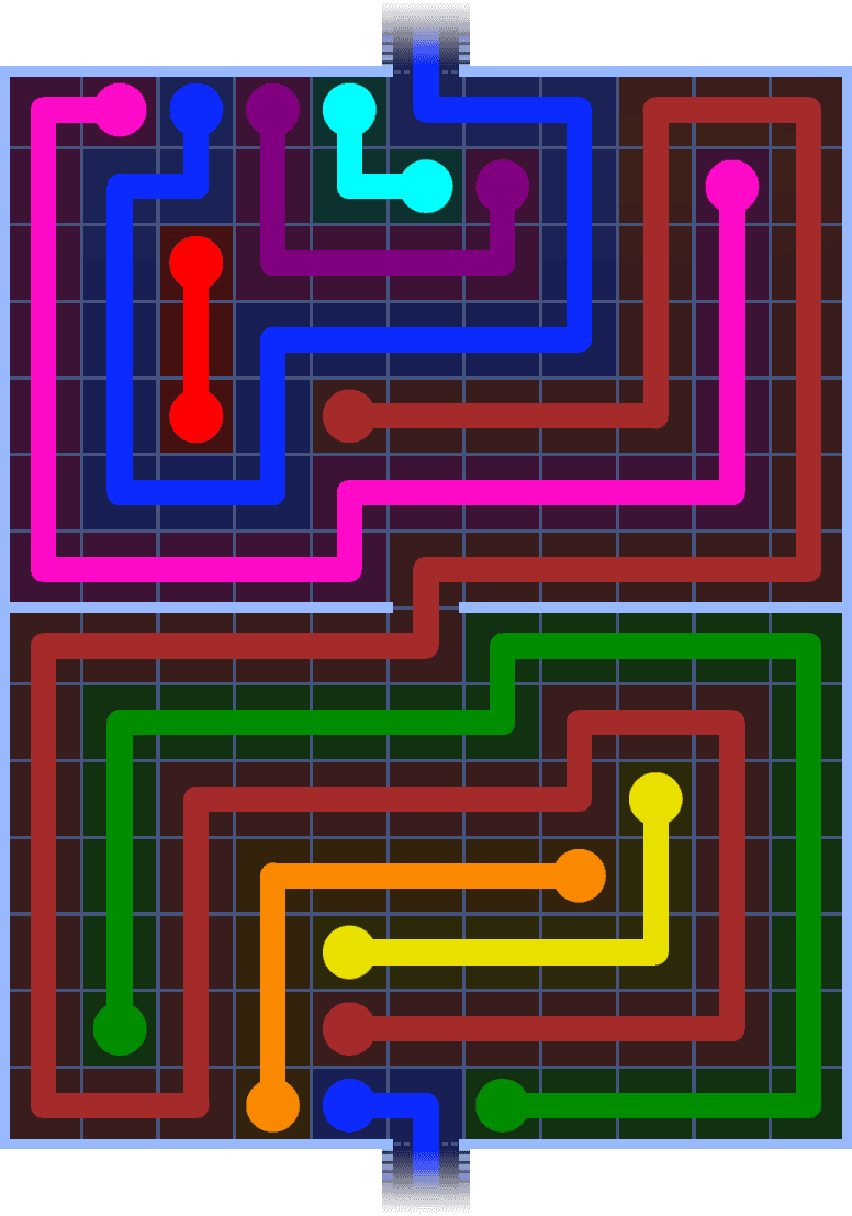 Flow Free Warps 1453 Solution