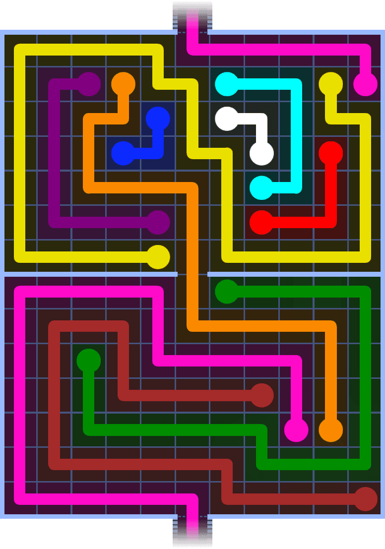 Flow Free Warps 1456 Solution