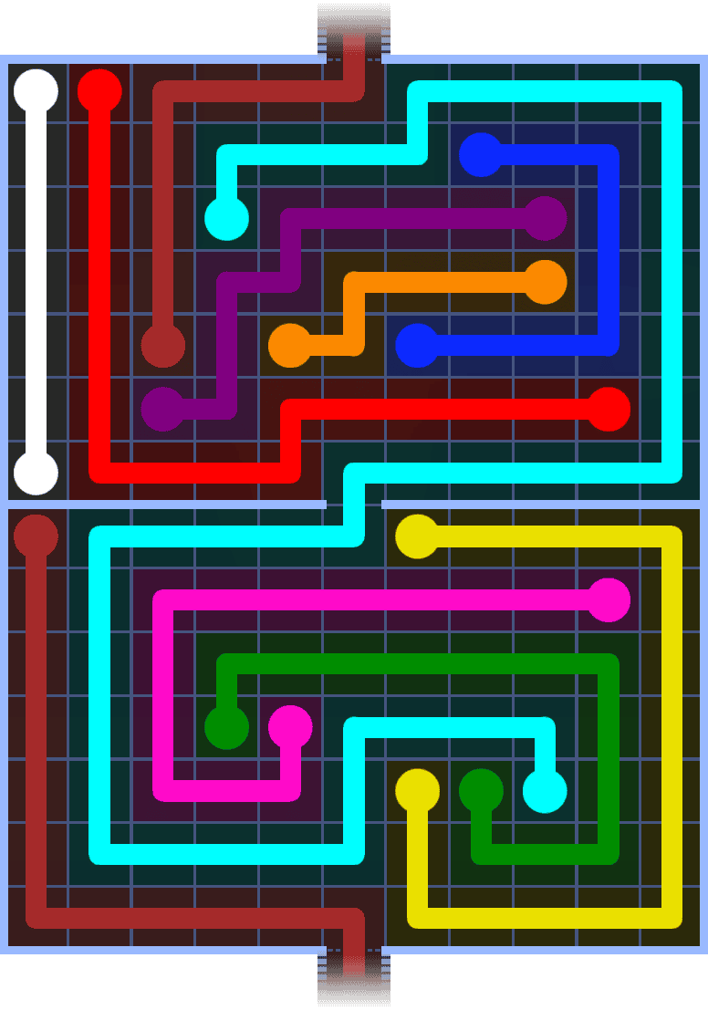 Flow Free Warps 1457 Solution
