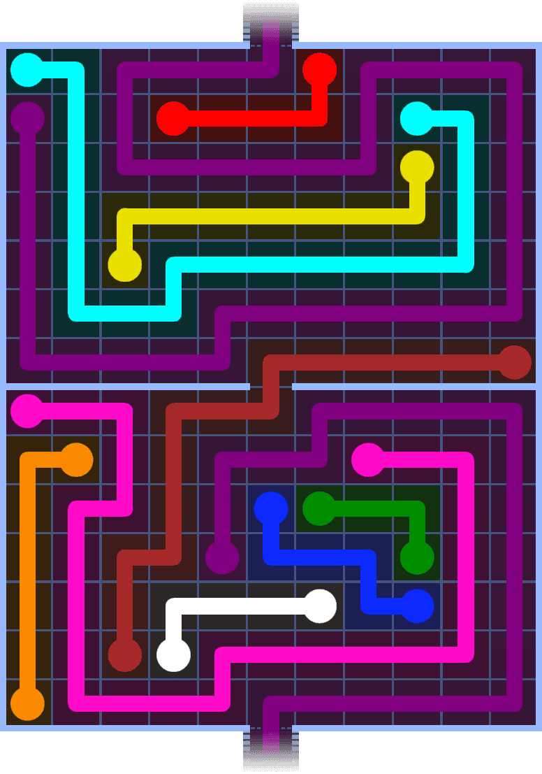 Flow Free Warps 1459 Solution
