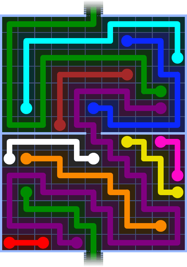 Flow Free Warps 1462 Solution