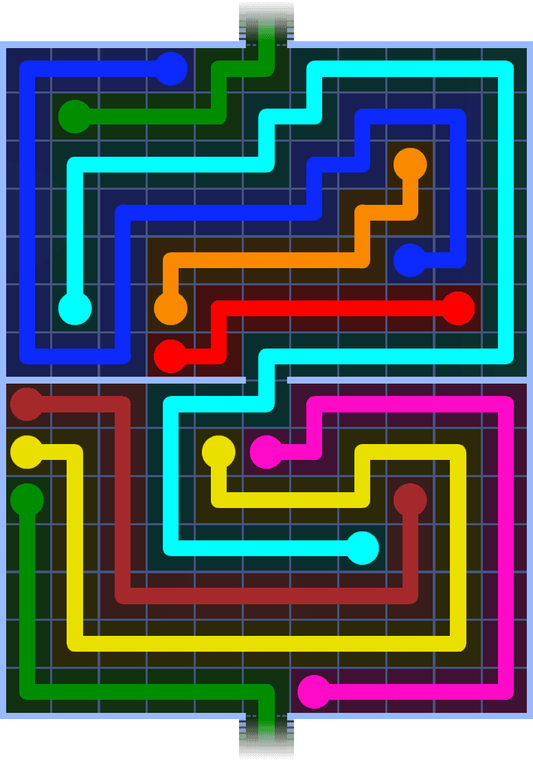 Flow Free Warps 1465 Solution