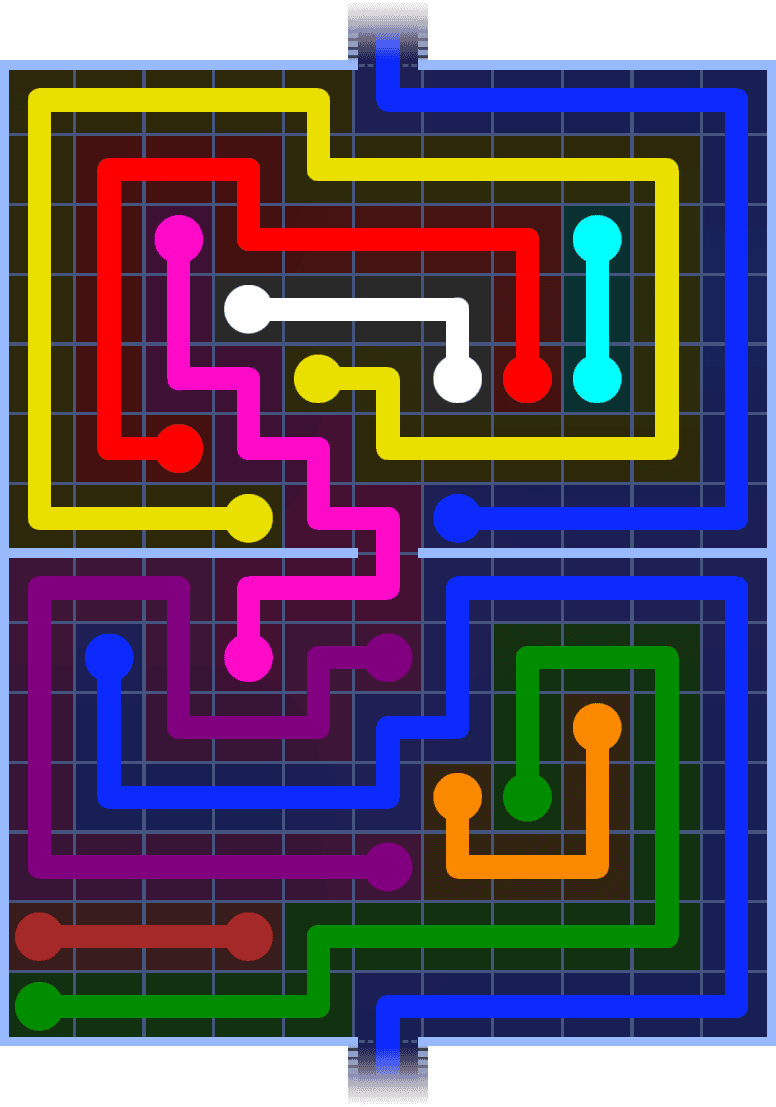 Flow Free Warps 1466 Solution