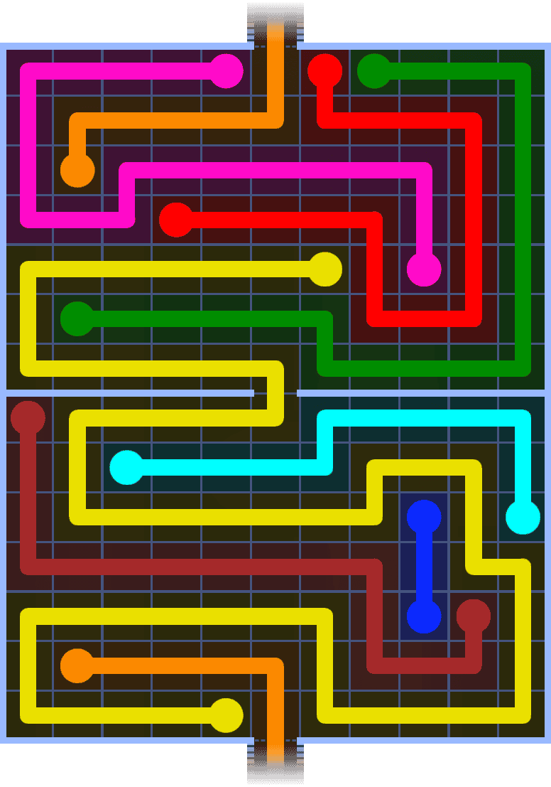 Flow Free Warps 1470 Solution
