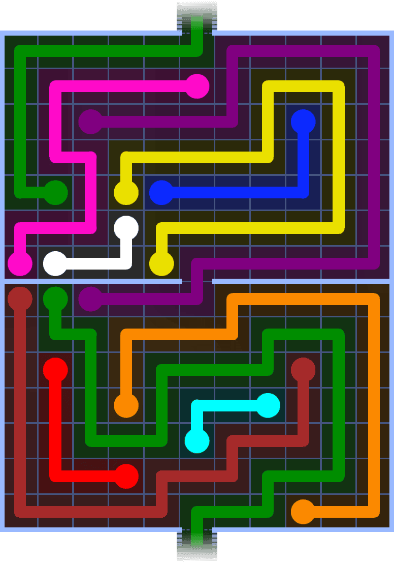 Flow Free Warps 1442 Solution