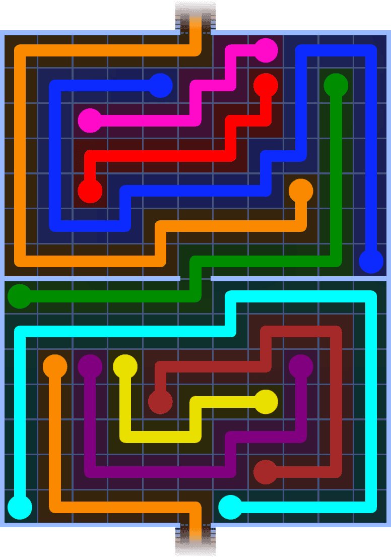 Flow Free Warps 1448 Solution