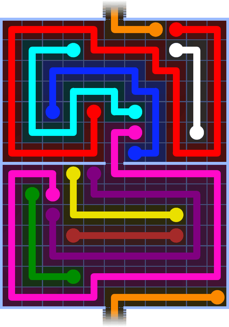 Flow Free Warps 1449 Solution