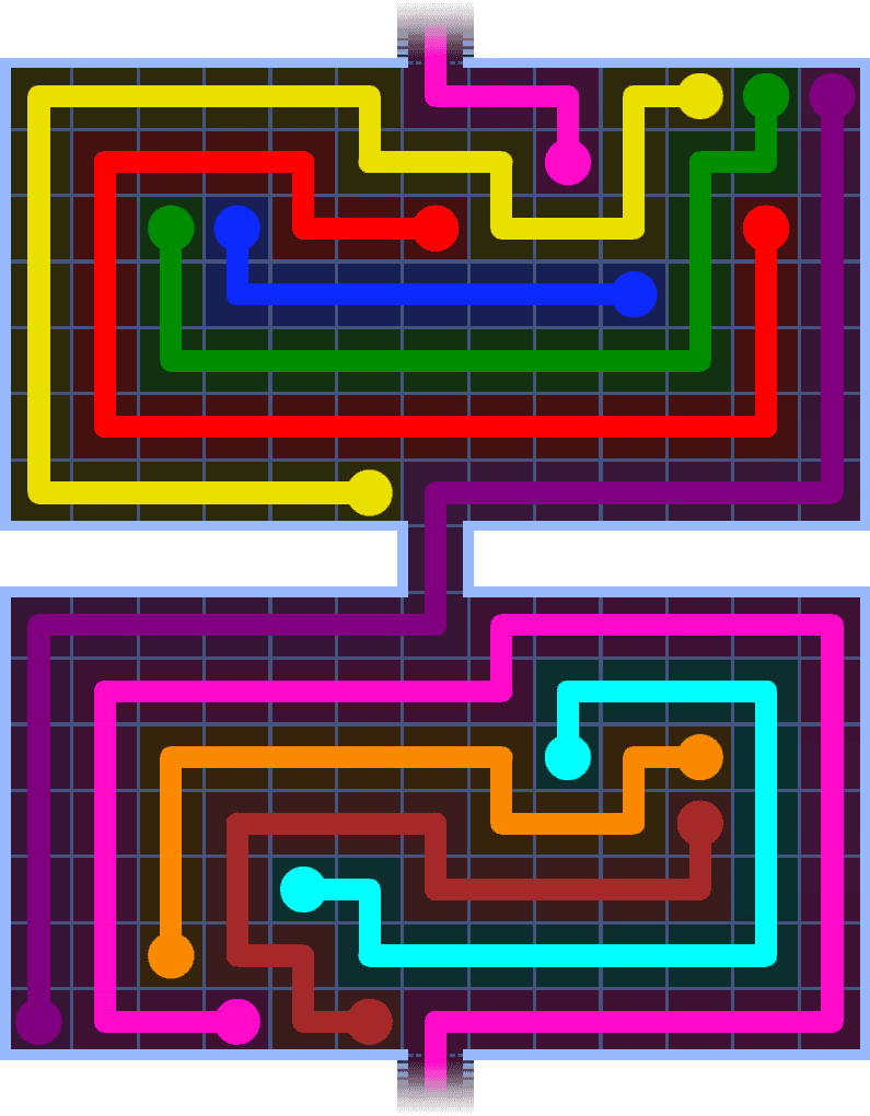 Flow Free Warps 1472 Solution