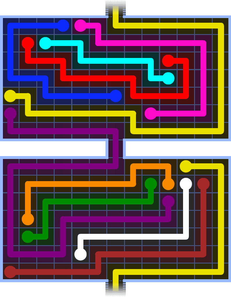 Flow Free Warps 1474 Solution