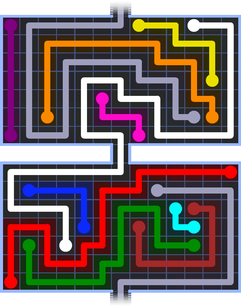 Flow Free Warps 1476 Solution