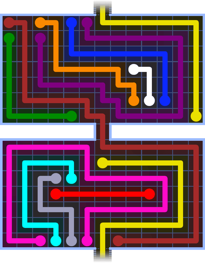 Flow Free Warps 1480 Solution