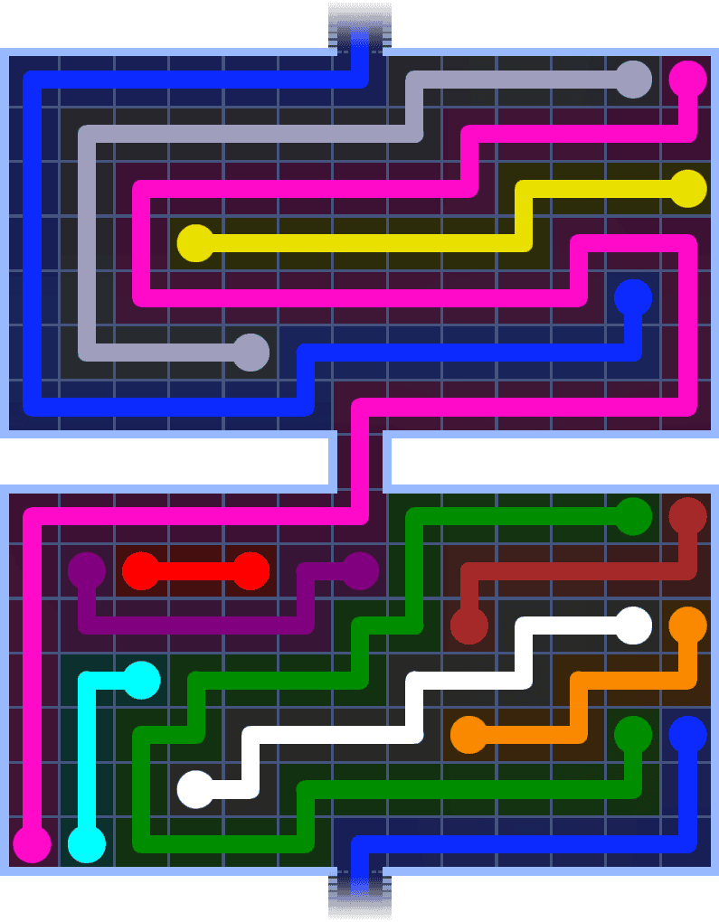 Flow Free Warps 1484 Solution