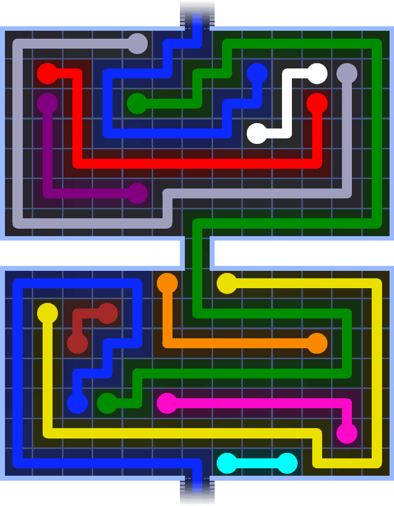 Flow Free Warps 1485 Solution