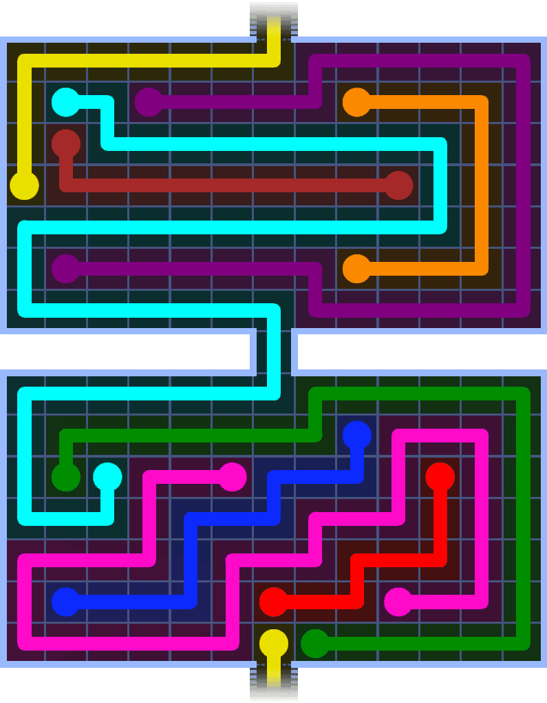 Flow Free Warps 1486 Solution