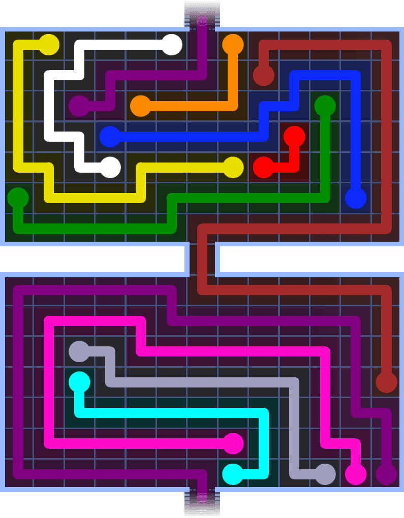 Flow Free Warps 1493 Solution