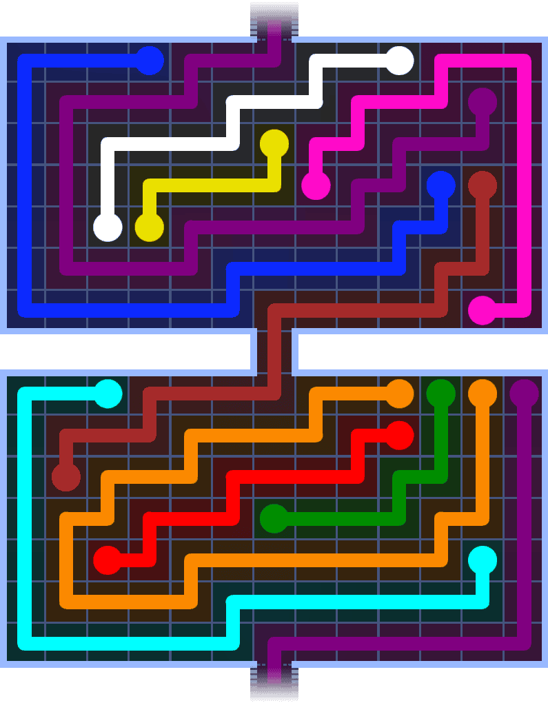 Flow Free Warps 1494 Solution
