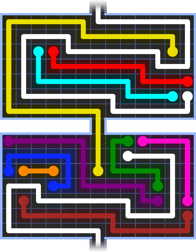 Flow Free Warps 1497 Solution