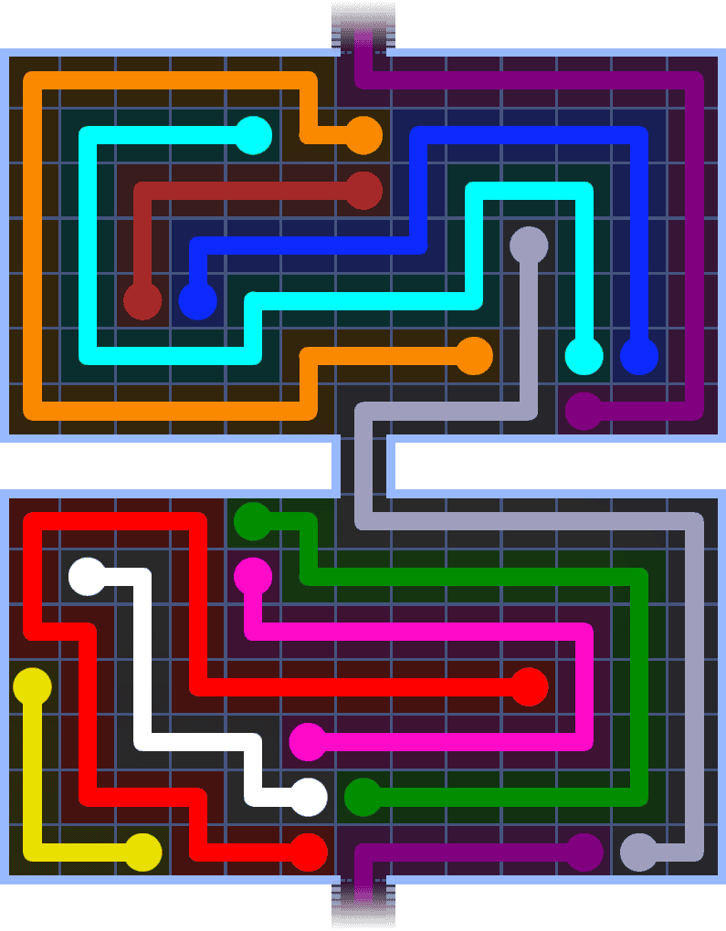Flow Free Warps 1499 Solution