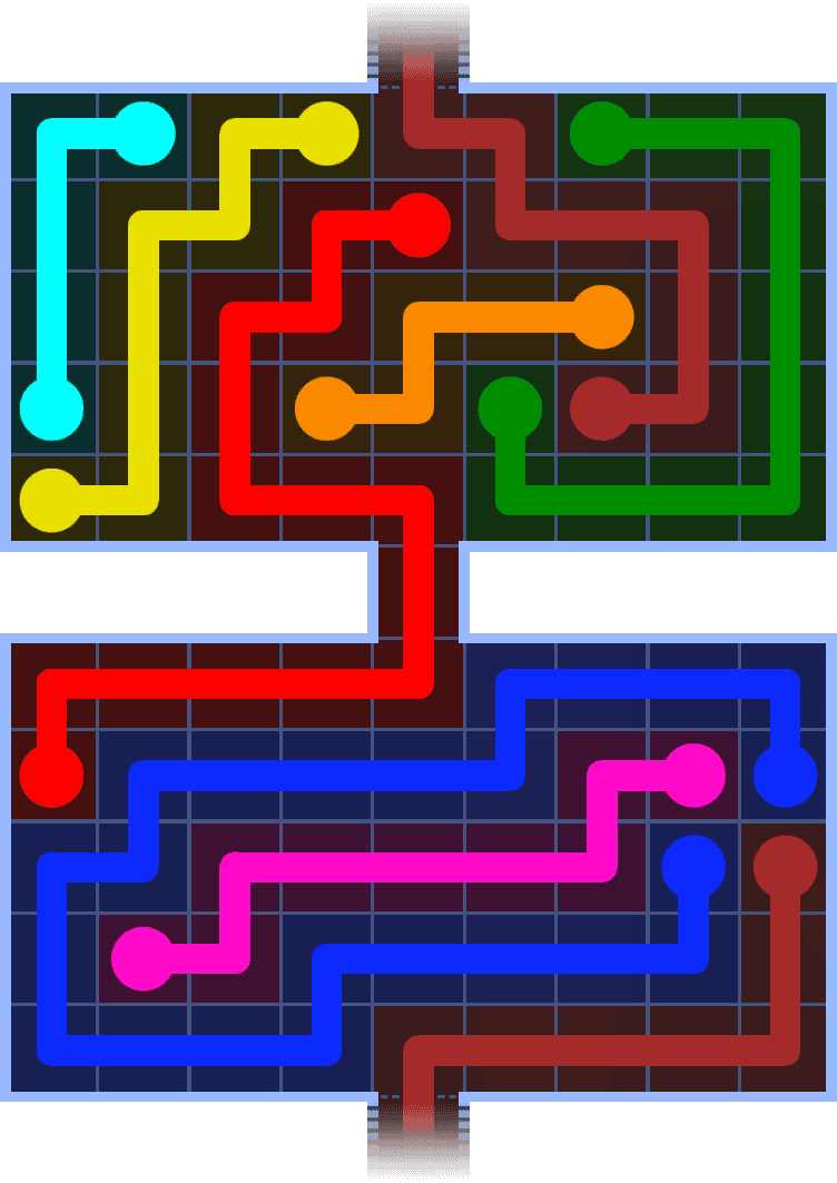 Flow Free Warps 1351 Solution