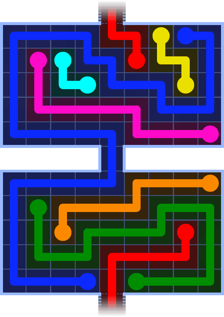 Flow Free Warps 1360 Solution