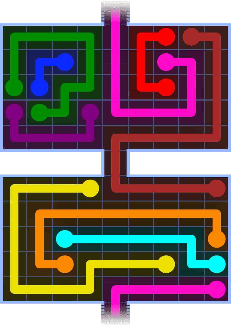 Flow Free Warps 1361 Solution