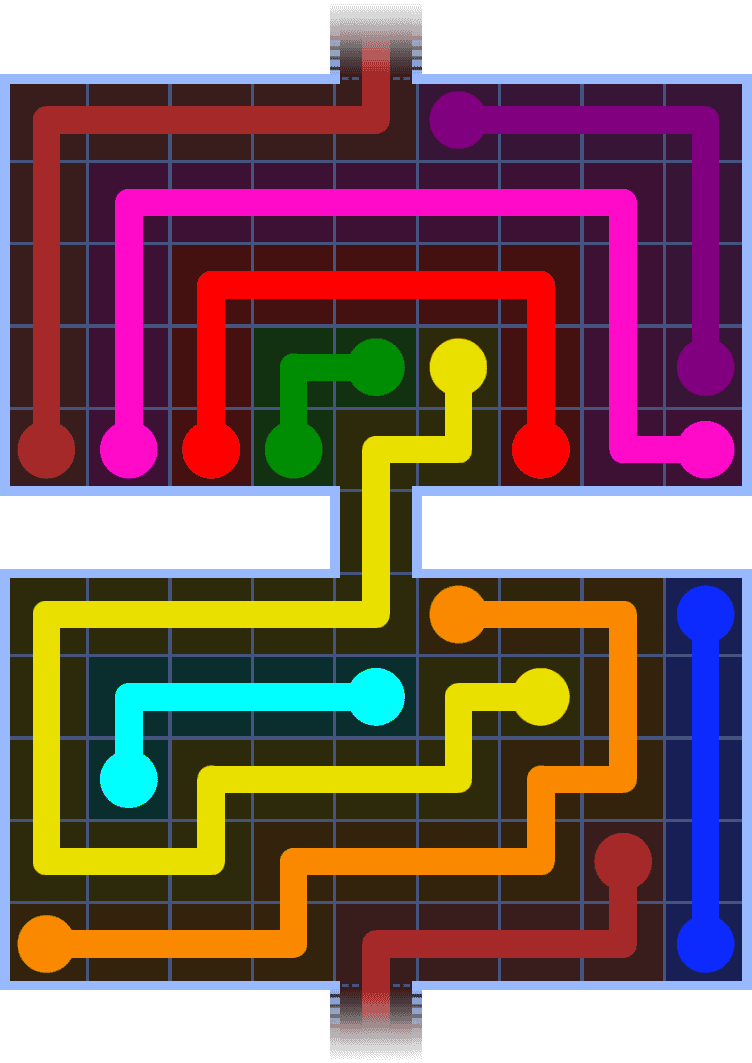 Flow Free Warps 1363 Solution