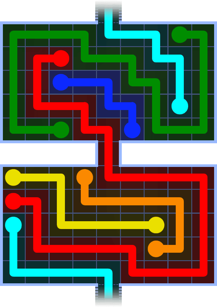 Flow Free Warps 1364 Solution