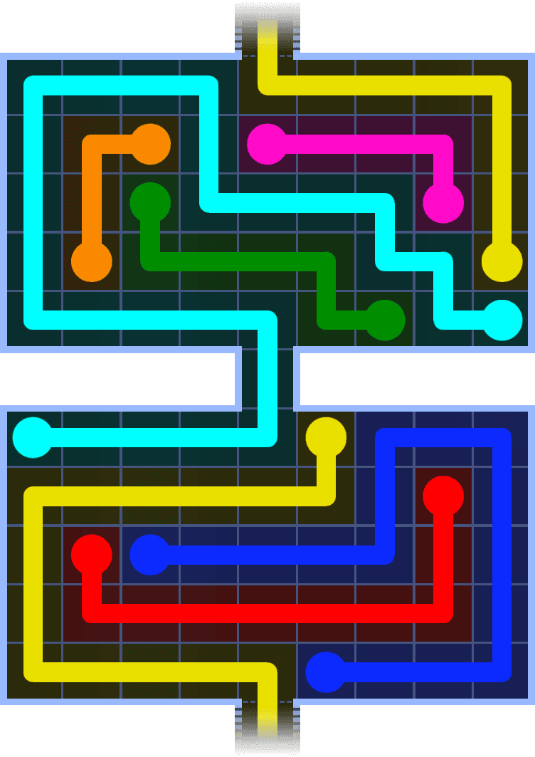 Flow Free Warps 1365 Solution