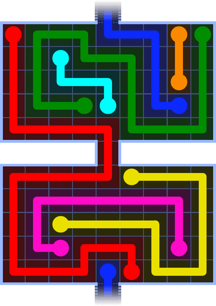 Flow Free Warps 1368 Solution