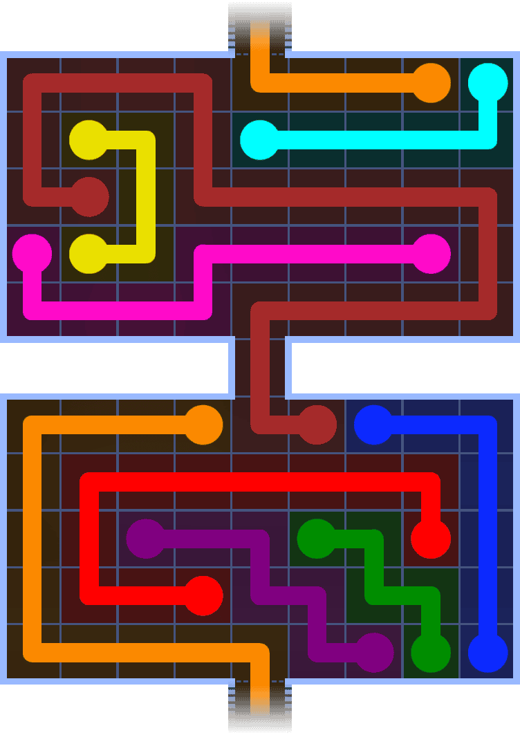 Flow Free Warps 1373 Solution