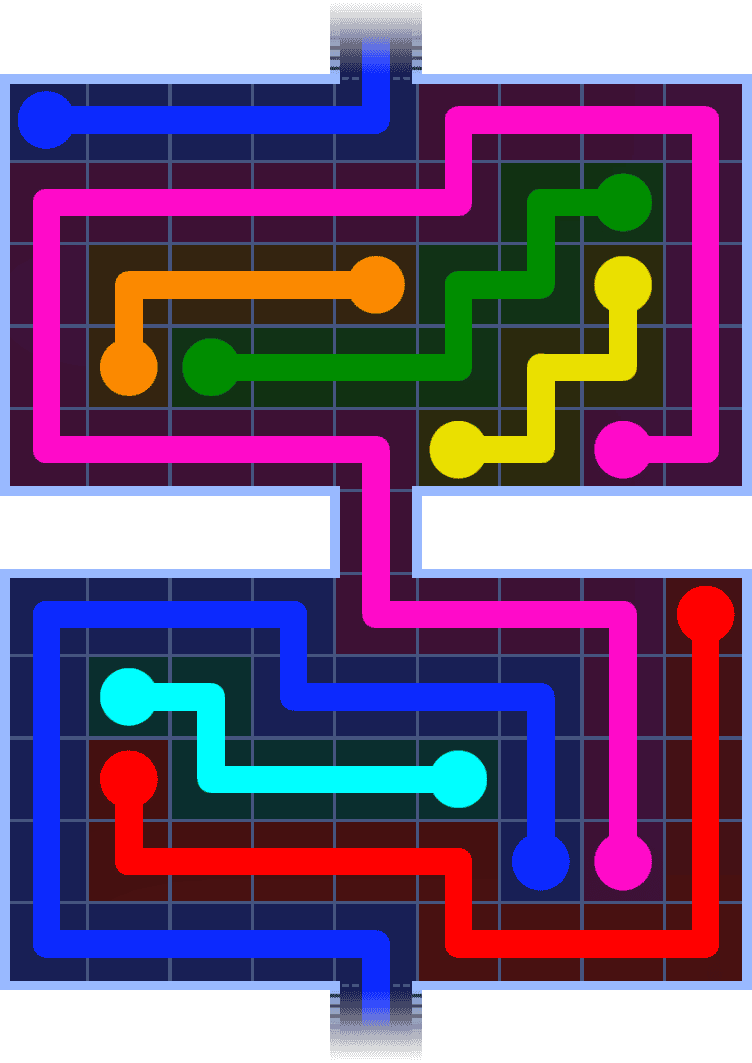 Flow Free Warps 1375 Solution