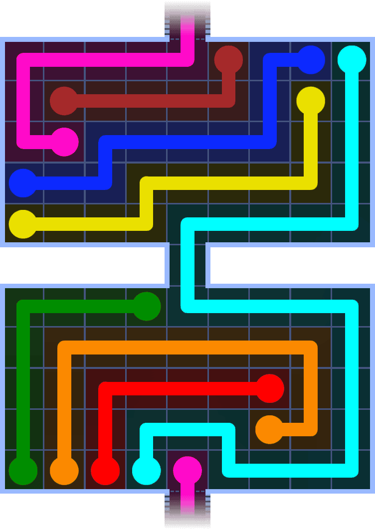 Flow Free Warps 1376 Solution