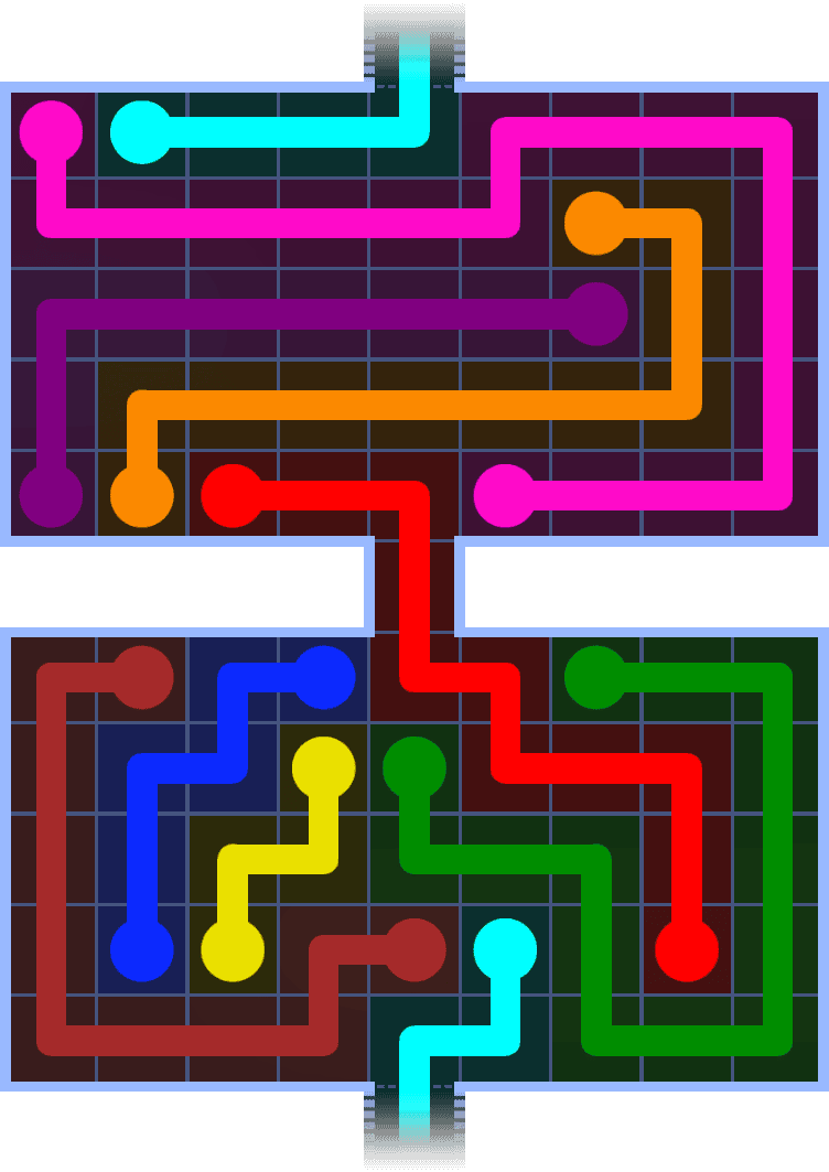 Flow Free Warps 1378 Solution