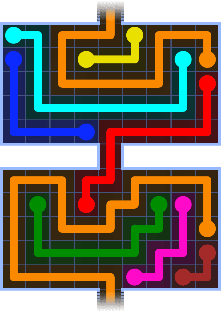 Flow Free Warps 1353 Solution