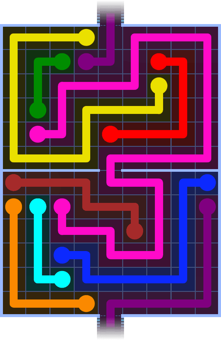 Flow Free Warps 1383 Solution