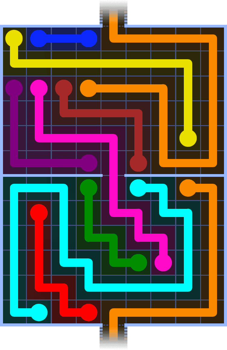 Flow Free Warps 1384 Solution