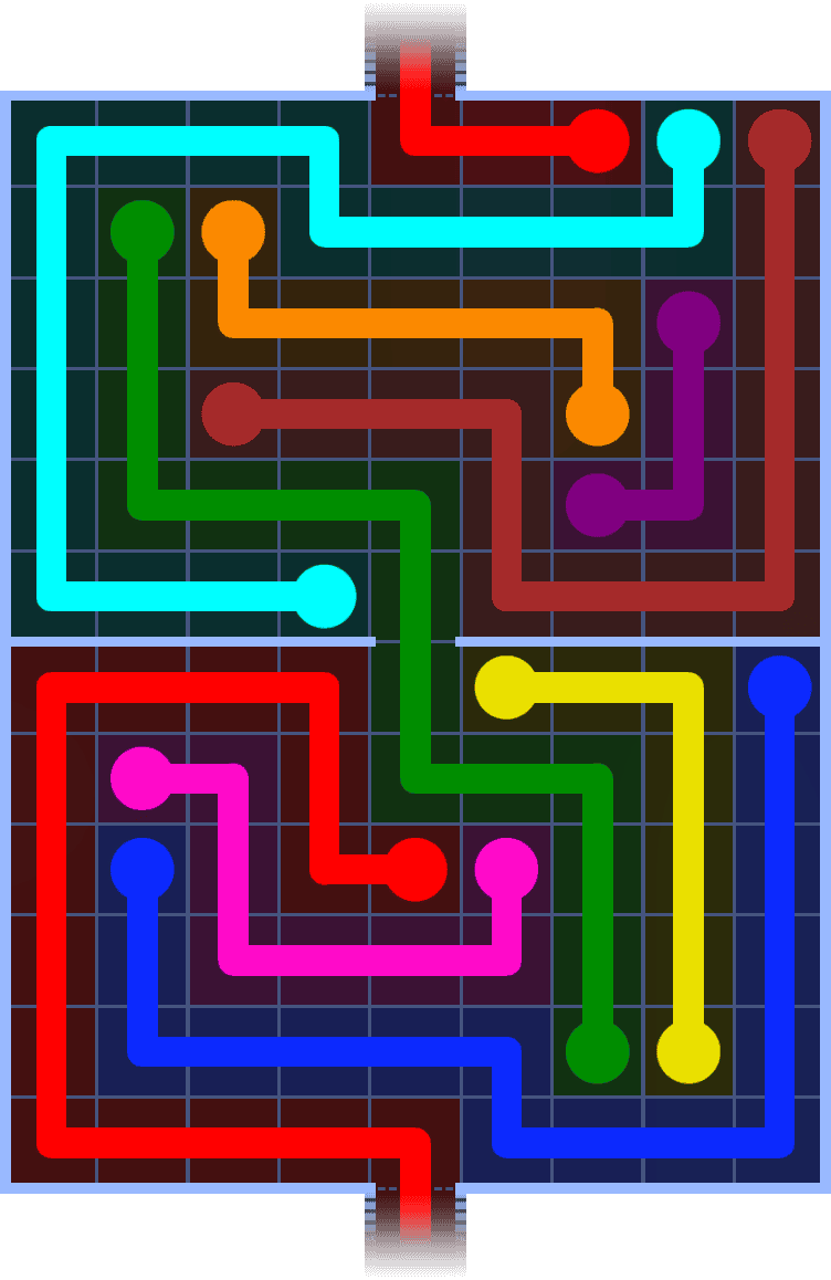 Flow Free Warps 1386 Solution