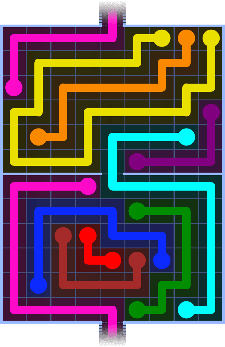 Flow Free Warps 1390 Solution