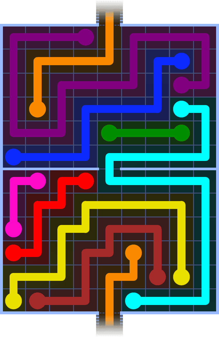 Flow Free Warps 1394 Solution