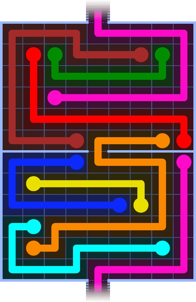 Flow Free Warps 1395 Solution