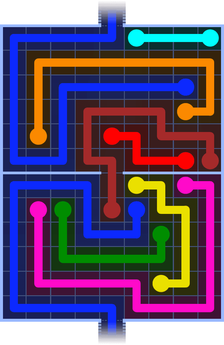Flow Free Warps 1396 Solution